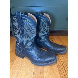 Ariat 10029743 Black Sport Herdsman Western Boots Men' Size 10 EE